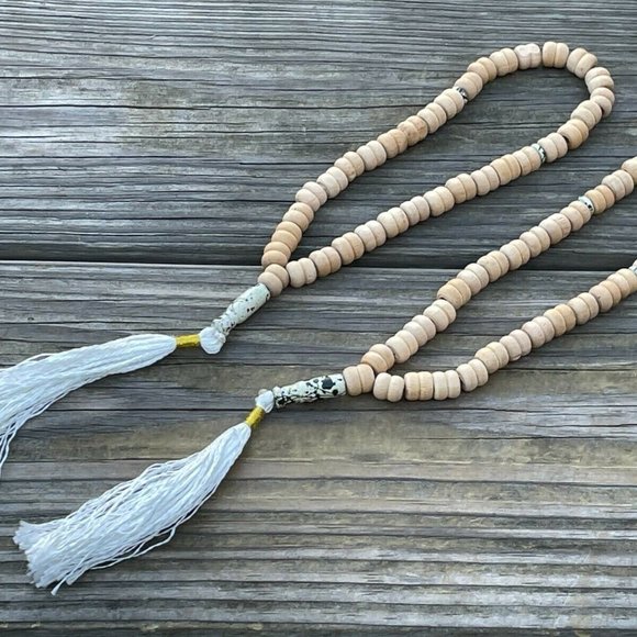 Religious Beads Real Wood Tan Handmade Prayer Beads Tasbeh Muslim Beads Lot of 2 - Picture 6 of 7